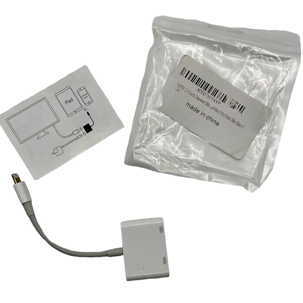 Lightning Digital AV Adapter HDMI USB-C Connects iPhone or iPad to TV or Monitor